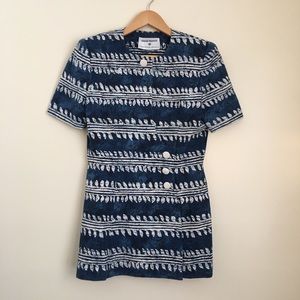 Vintage Saks Fifth Avenue Printed Long Blazer